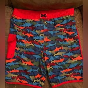 Boys XXL Lands End swim trunks